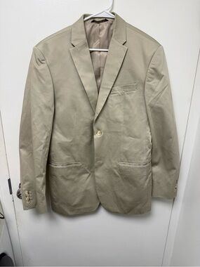 Perry Ellis Beige/Tan City Fit Blazer Sport Jacket